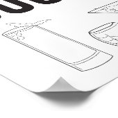 ここではBoosのバーカートの署名 ポスター (角)