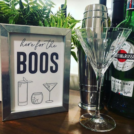 ここではBoosのバーカートの署名 ポスター