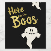 ここではBoosの金ゴールドと黒いハローウィンパーティ ワインラベル (シングルラベル)
