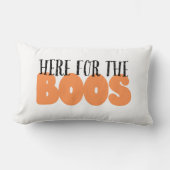 ここではBOOSの面白いハロウィーンのために ランバークッション (正面)