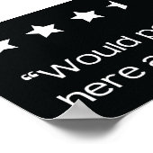 ここでウンチを再び4 1/2スターバスルーム ポスター (角)