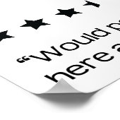 ここでウンチを再び4 1/2星バスルームのポスター ポスター (角)