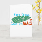 ここで今日はTシャツのMauiに カード (黄色い花)