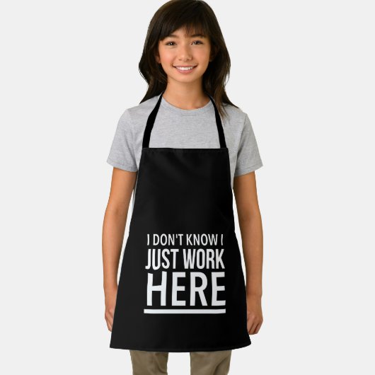 ここで働く従業員おもしろい引用文 エプロン (インサイチュ)