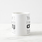 ここで働く必要はあり熱狂するません コーヒーマグカップ (中央)