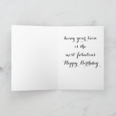 ここで双子は素晴らしいこと(誕生日の願い) カード (内部)