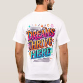 ここで夢が育む Tシャツ (裏面)