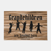 ここで孫は甘やかされている ドアマット (正面)
