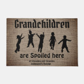 ここで孫は甘やかされている ドアマット (正面)