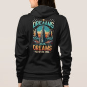 ここで実現した夢 パーカ (裏面)