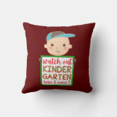 ここで幼稚園を見てかわい来おもしろいい クッション (裏面)