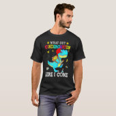ここで幼稚園を見る私は恐竜来のバック Tシャツ (正面フル)