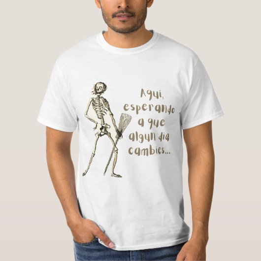 ここで待っています Tシャツ (正面)