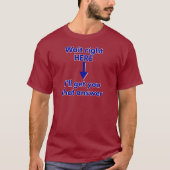 ここで待って、その答えを取り寄せる Tシャツ (正面)