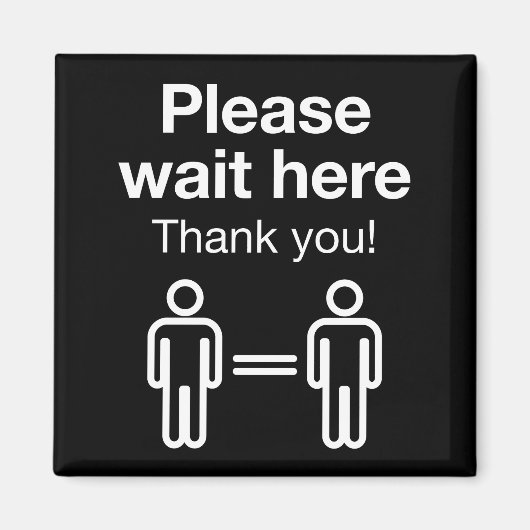 ここで待って マグネット (正面)