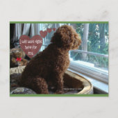 ここで待つ | ブルービーチソング™はがき ポストカード (正面)