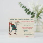 ここで我々来はワセイリングのビンテージクリスマスパーティー ポストカード (スタンド正面)