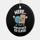 ここで戻るクラスの学校のナースメディカルPro セラミックオーナメント (左)