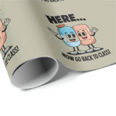 ここで戻るクラスの学校のナースメディカルPro ラッピングペーパー (ロールコーナー)