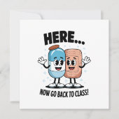 ここで戻るクラスの学校のナースメディカルPro 招待状 (正面)