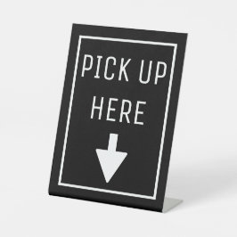 ここで拾い上げる 台座サイン