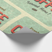 ここで提供される新鮮なコーヒー ラッピングペーパー