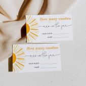 ここで来太陽はキャンディの数を推測する エンクロージャーカード