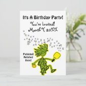 ここで楽しむピックルボールパーティーへの招待状 招待状 (スタンド正面)