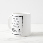 ここで私はそれを殺しおもしろいている叔父引用文ギフトアイディア コーヒーマグカップ (正面左)