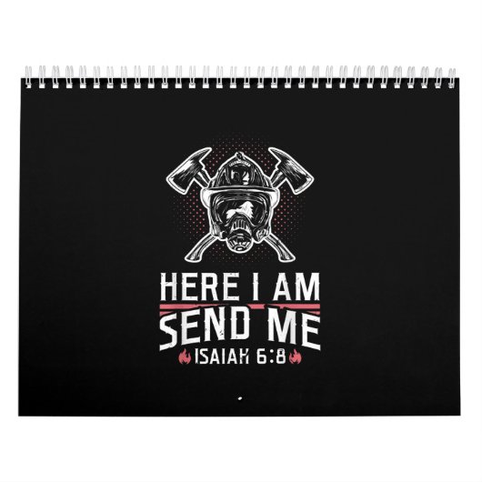 ここで私はイザヤ68消防士を送る カレンダー (カバー)