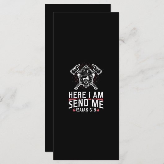 ここで私はイザヤ68消防士を送る メニュー (正面/裏面)