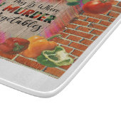 ここで私は野菜を殺した – カッティングボード (角)