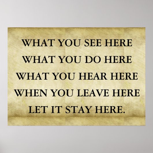 ここで見るもの、ここで何をするのか、何を見ているのか ポスター (正面)