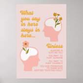 ここで言うことは、ここに残る_メンタルヘルス ポスター (正面)