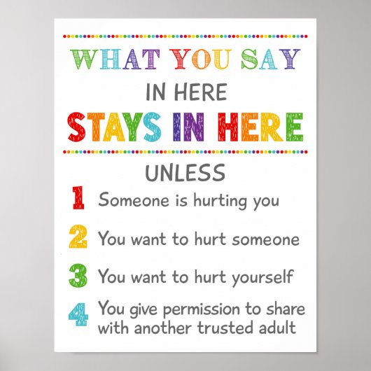 ここで言うこと学校のカウンセラー ポスター (正面)