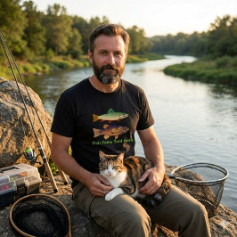 ここで語られる魚の話/漁師 Tシャツ
