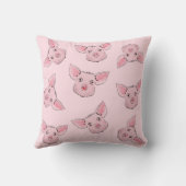 ここで豚は、そこに豚は、どこでも豚の クッション (裏面)