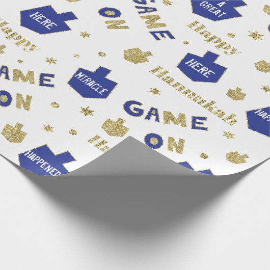 ここで起きた奇跡を包むハヌカ素晴らしの贈り物 ラッピングペーパー (角)