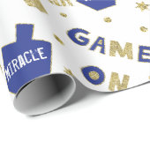 ここで起きた奇跡を包むハヌカ素晴らしの贈り物 ラッピングペーパー (ロールコーナー)