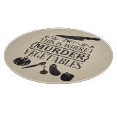 ここで野菜を殺すガラス カッティングボード (角)