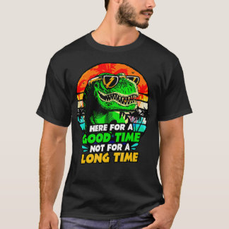 ここで長い時間Dinoを飲んで良い時間ではない Tシャツ