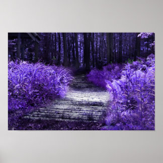 ここで、妖精遊、枠付きプリント ポスター