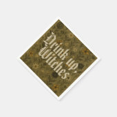 ここで"Boos"飲み上げ、魔女 スタンダードカクテルナプキン (角)