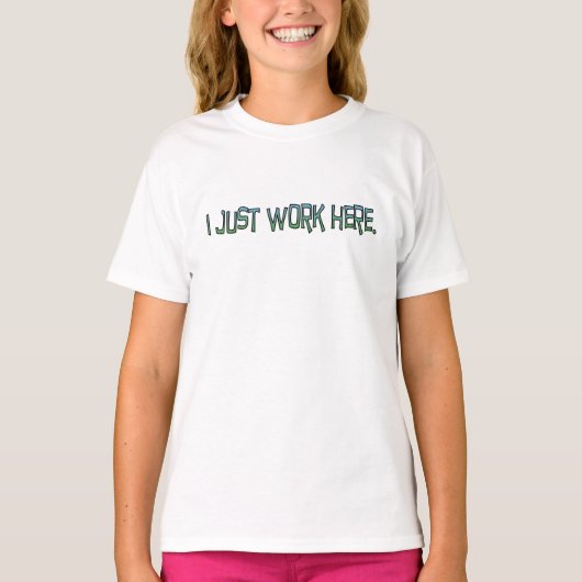 ここでTシャツを着て働く Tシャツ (正面)