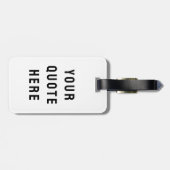 ここにあなただけの特別なメッセージを オーダーメイドギフト プレゼント ラゲッジタグ (裏面横)