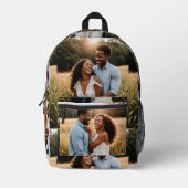 ここにあなたのイメージを作りなさい。ティーンのための「あなた自身のものを作りなさい」 プリントバックパック (正面)