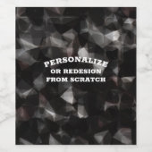 ここにあなたのテキストやデザインを - オーダーメイドで作成 ワインラベル (シングルラベル)