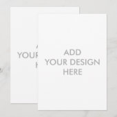 ここにあなたのデザインを ご招待状 招待状 (正面/裏面)