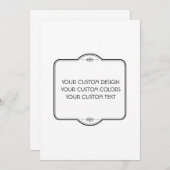 ここにあなたのデザインを - サンキューカード (正面/裏面)