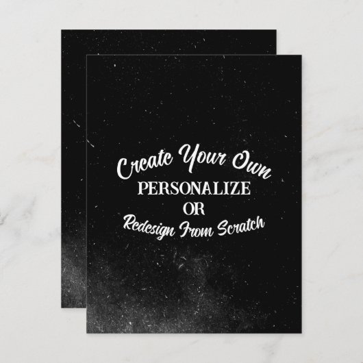 ここにあなたのデザイン - オリジナルを作成 出欠カード (正面/裏面)